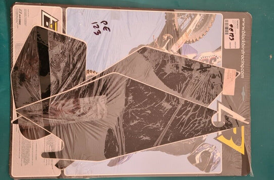 Kit Fond de plaque numéro Gas Gas de 2007 à 2008 enduro noir (code PE123)