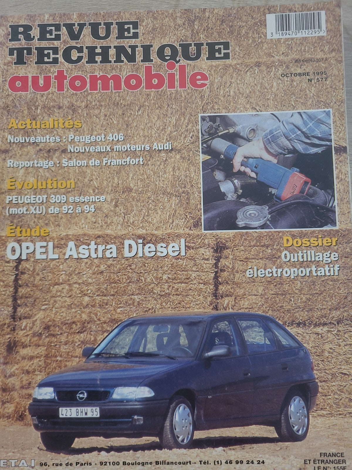 RTA Revue Technique Automobile Opel Astra Diesel 1995 (Liv212)