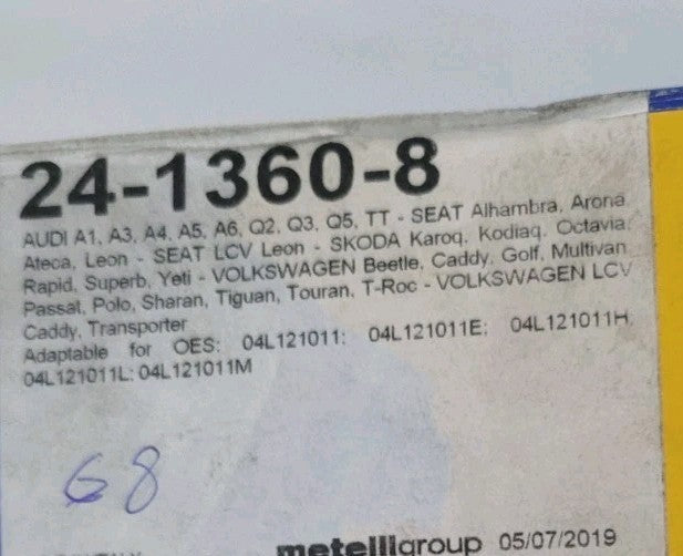 Pompe À Eau 2413608 Metelli Volkswagen Audi Seat (#AUT84)