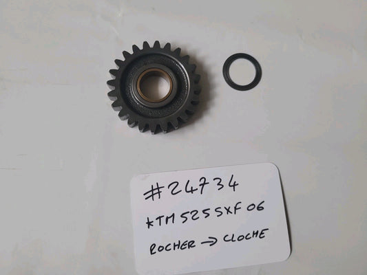 Engrenage Pignon Rocher Vers Cloche D'embrayage KTM 525 SXF 2006 (#24734)