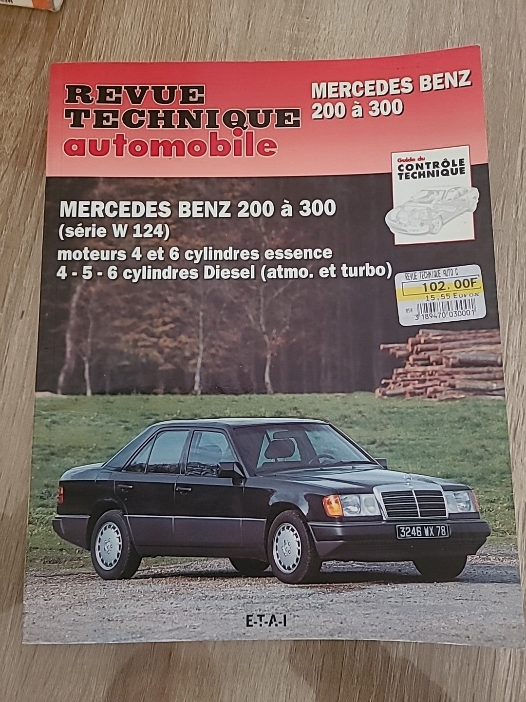 Revue Technique MERCEDES 200 300 W124  RTA de 106 pages (Liv35)