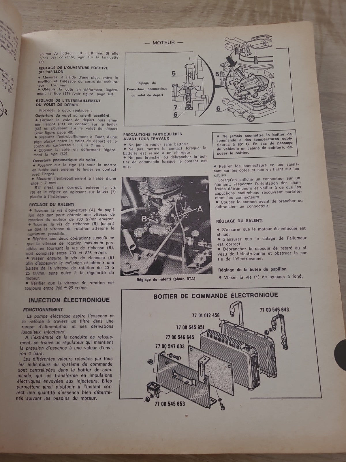 RTA Revue Technique Automobile Renault 17 TL TS 1973 (Liv178)