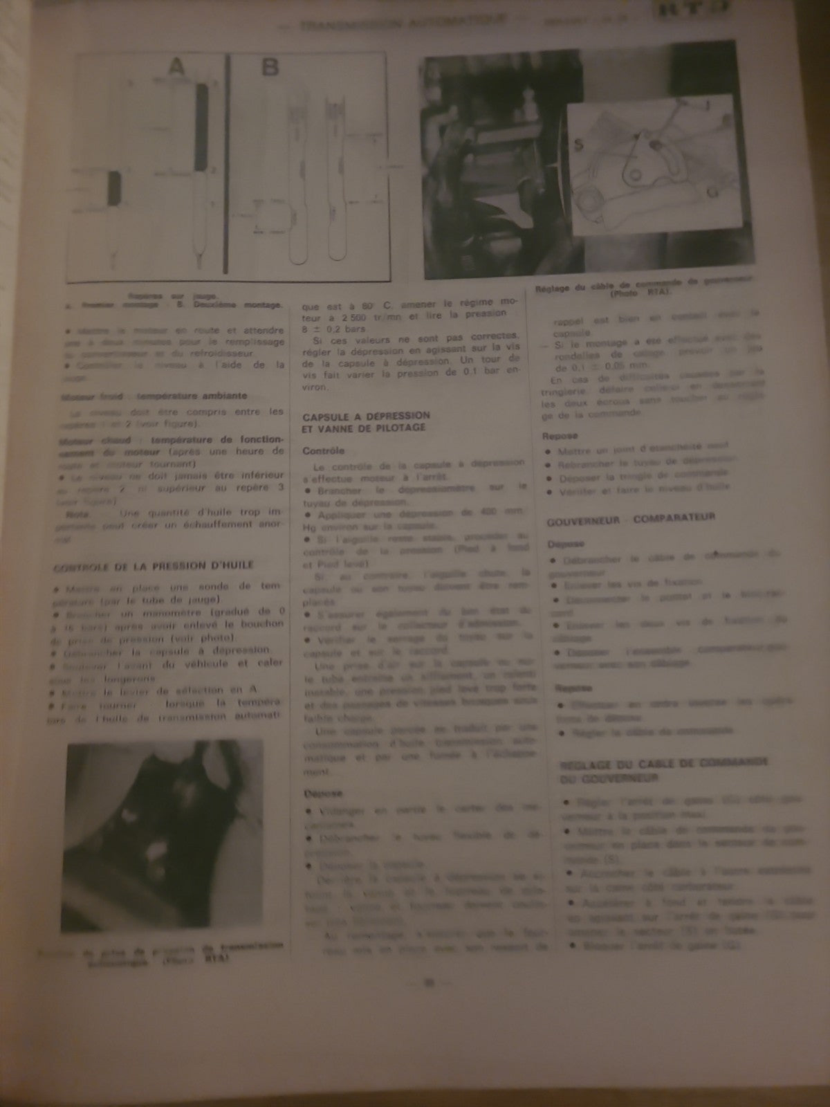 RTA Revue Technique Automobile Renault 20 TS Livre Ancien 1978 (Liv242)