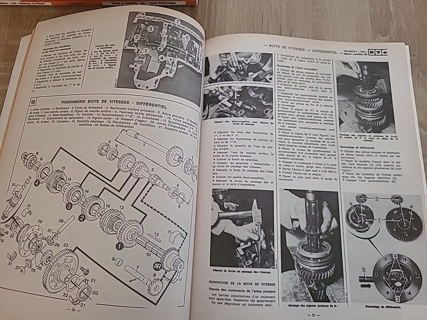 Revue Technique PEUGEOT 104 RTA de 129 pages (Liv30)
