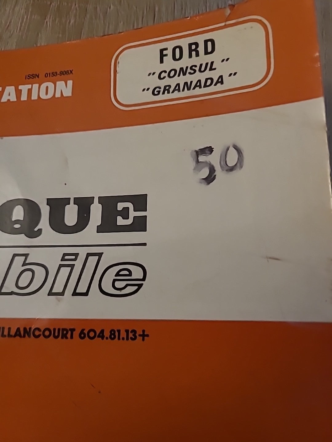 Revue Technique Auto FORD CONSUL GRANADA RTA de 151 pages (Liv77)