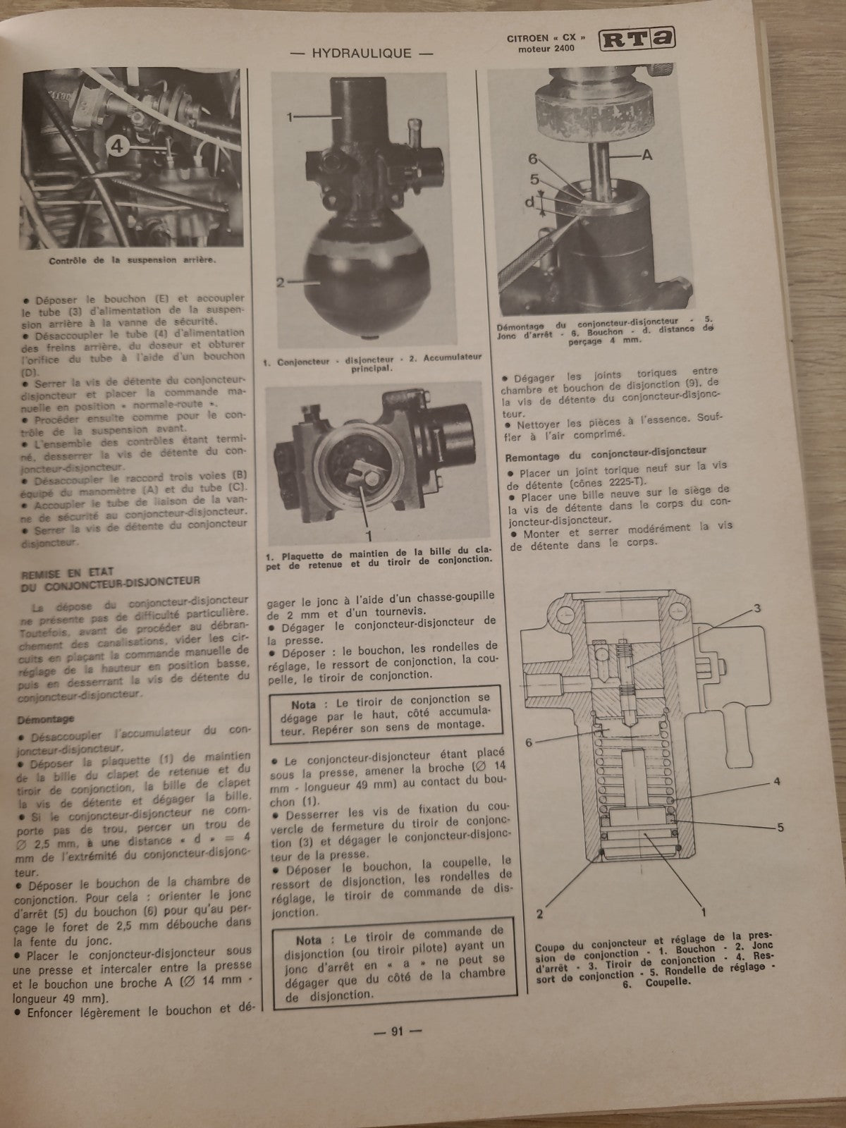 RTA Revue Technique Automobile Fiat 126 Citroën CX 1978 (Liv230)