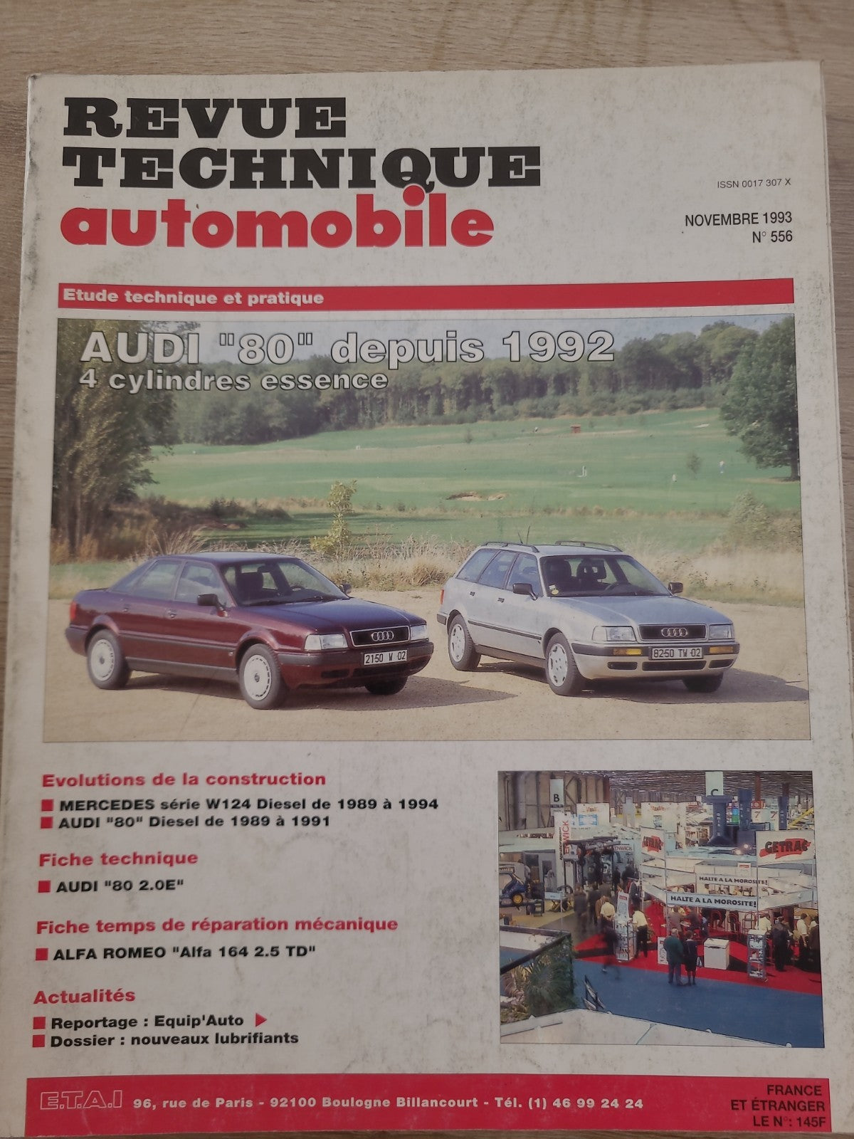 RTA Revue Technique Automobile Audi 80 Essence 1993 (Liv199)
