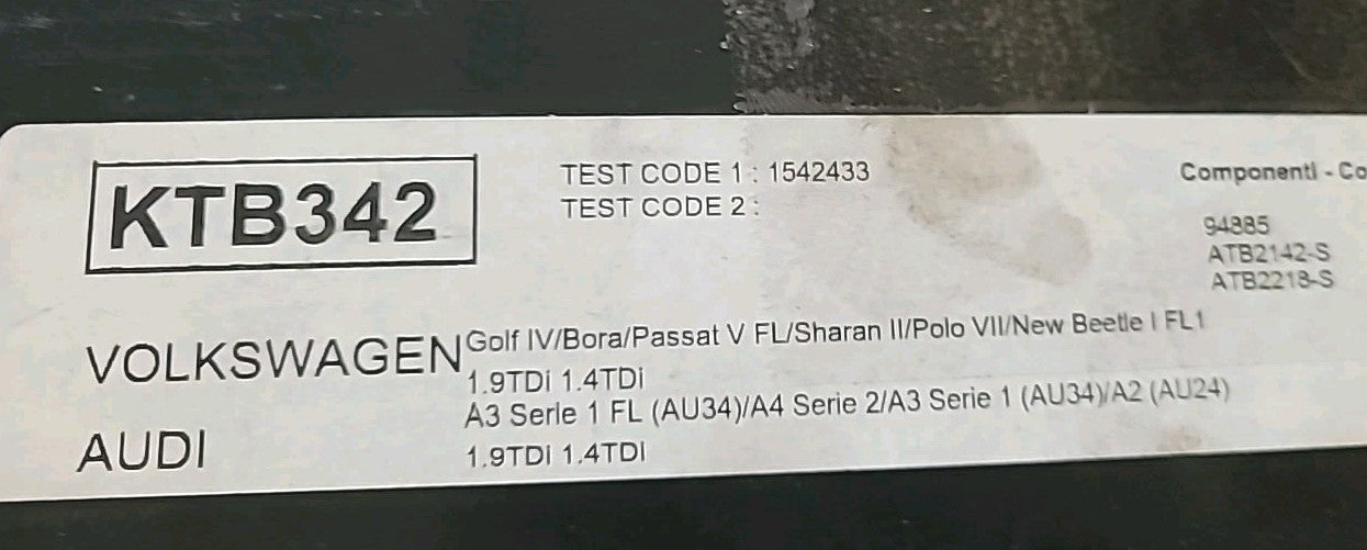 Kit Distribution DAYCO KTB342 Volkswagen Audi TDI (#AUT160)
