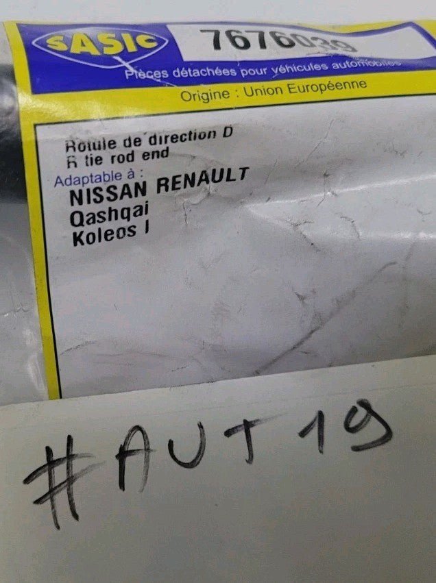 Rotule De Direction Droite Renault Qashqai Koleos 7676039 (#AUT19)