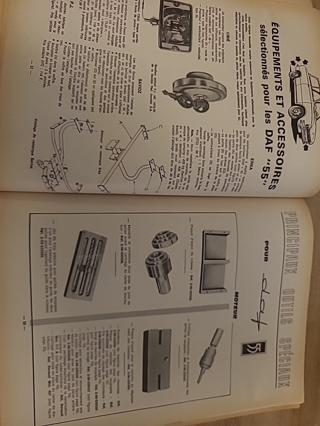 Revue Technique Auto Daf 55 RTA de 110 pages (Liv103)