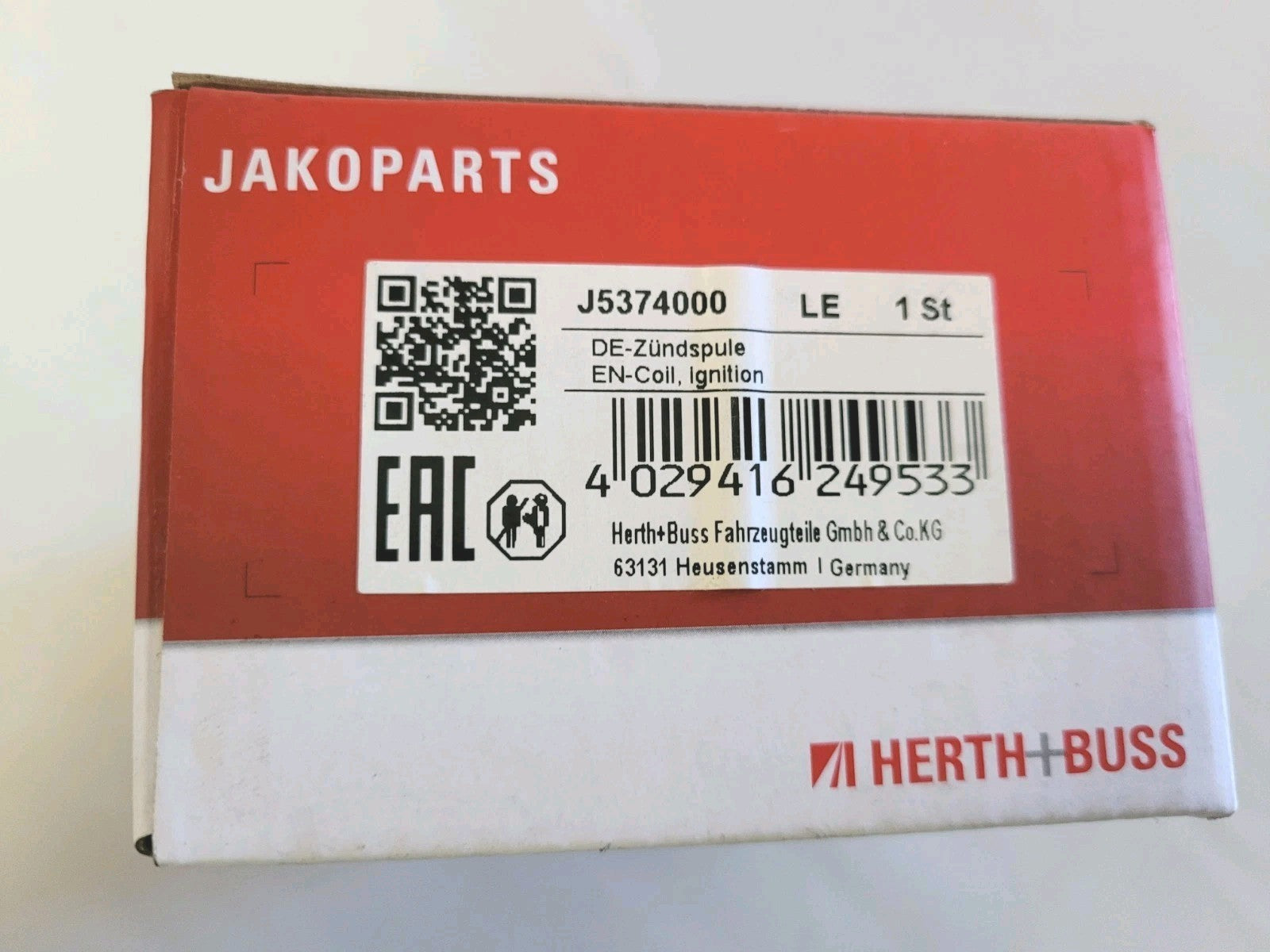 Bobine d'allumage Jakoparts Honda J5374000 Herth+buss  (#AUT167)