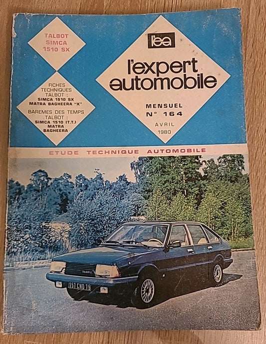 Revue Technique TALBOT SIMCA 1510 SX RTA de 111 pages (Liv8)