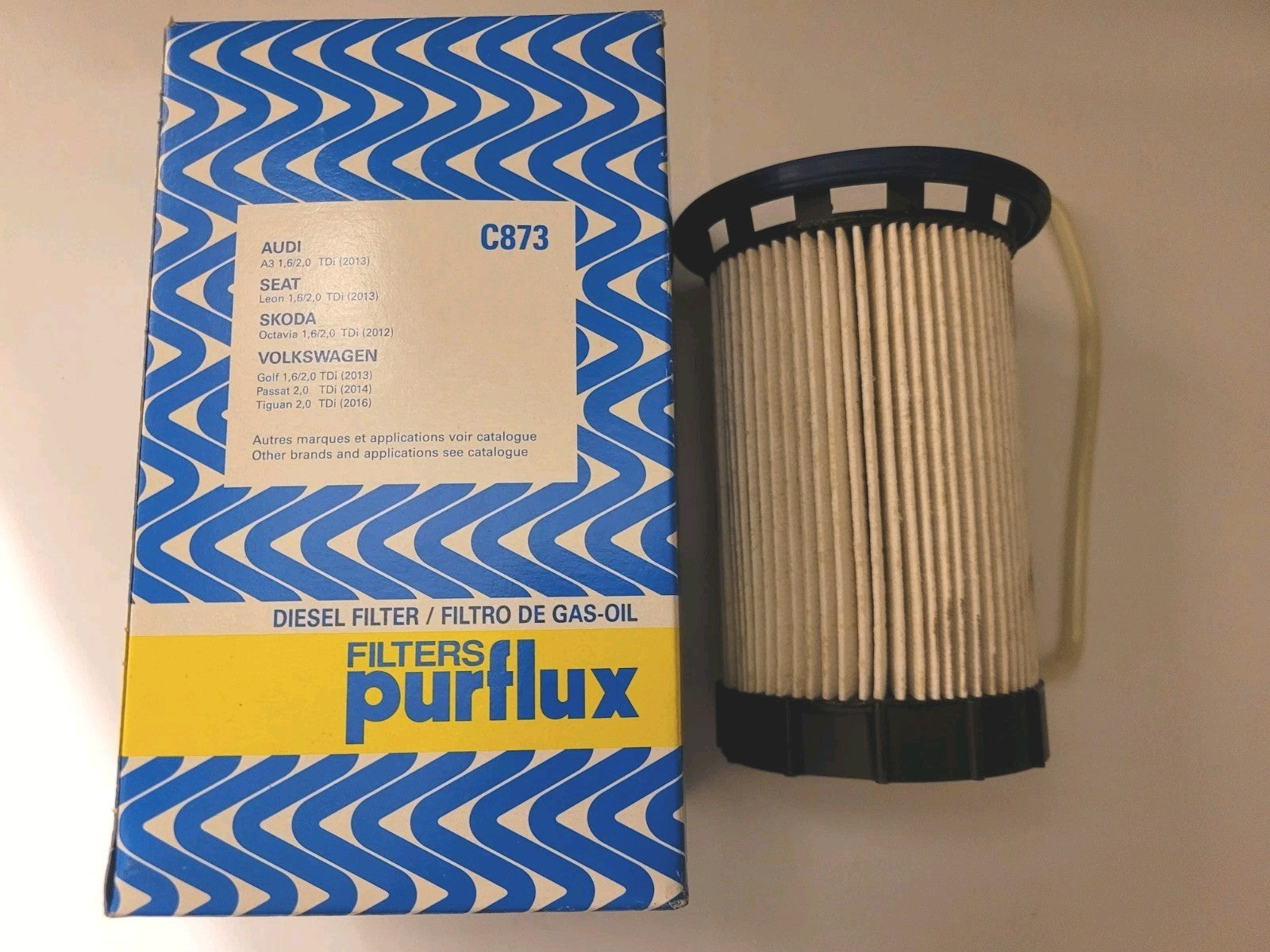 Filtre À Carburant Purflux Volkswagen Audi Tdi  C873  Wf8512 Elg5473 (#AUT100)