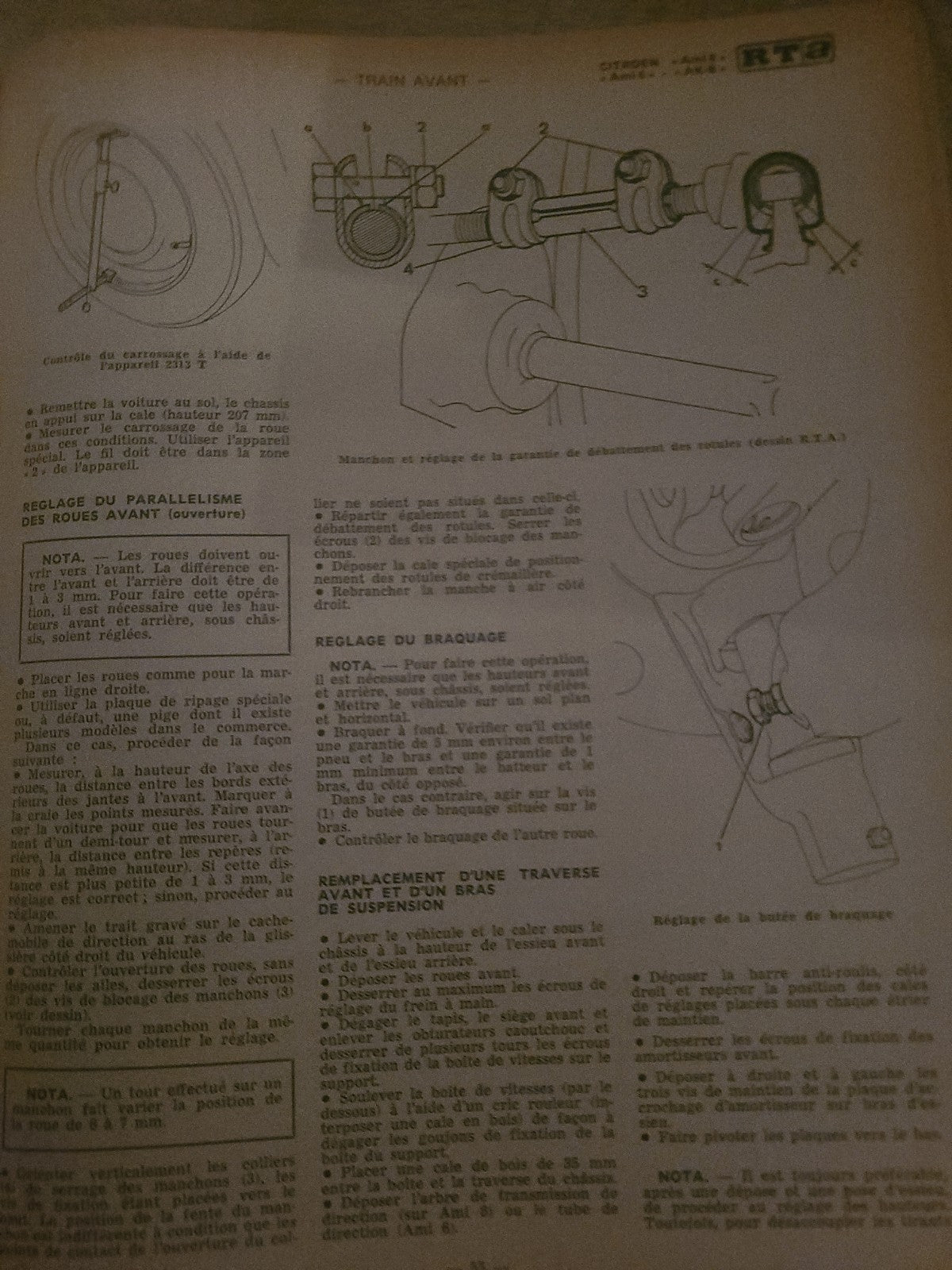RTA Revue Technique Automobile Citroën Special Utilitaires  1969 (Liv247)