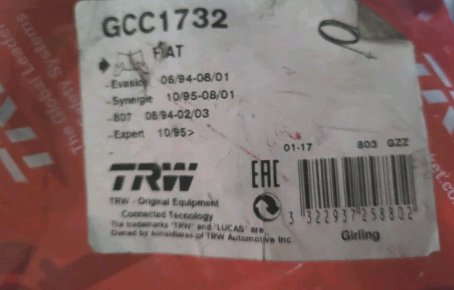 Câble D'embrayage Peugeot Citroën Évasion 807 Expert TRW GCC1732 (#AUT175)