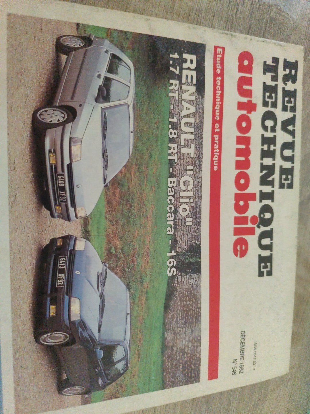 Revue Technique Auto Renault Clio 16s Baccarat 1 L 8 Rt (Liv122)