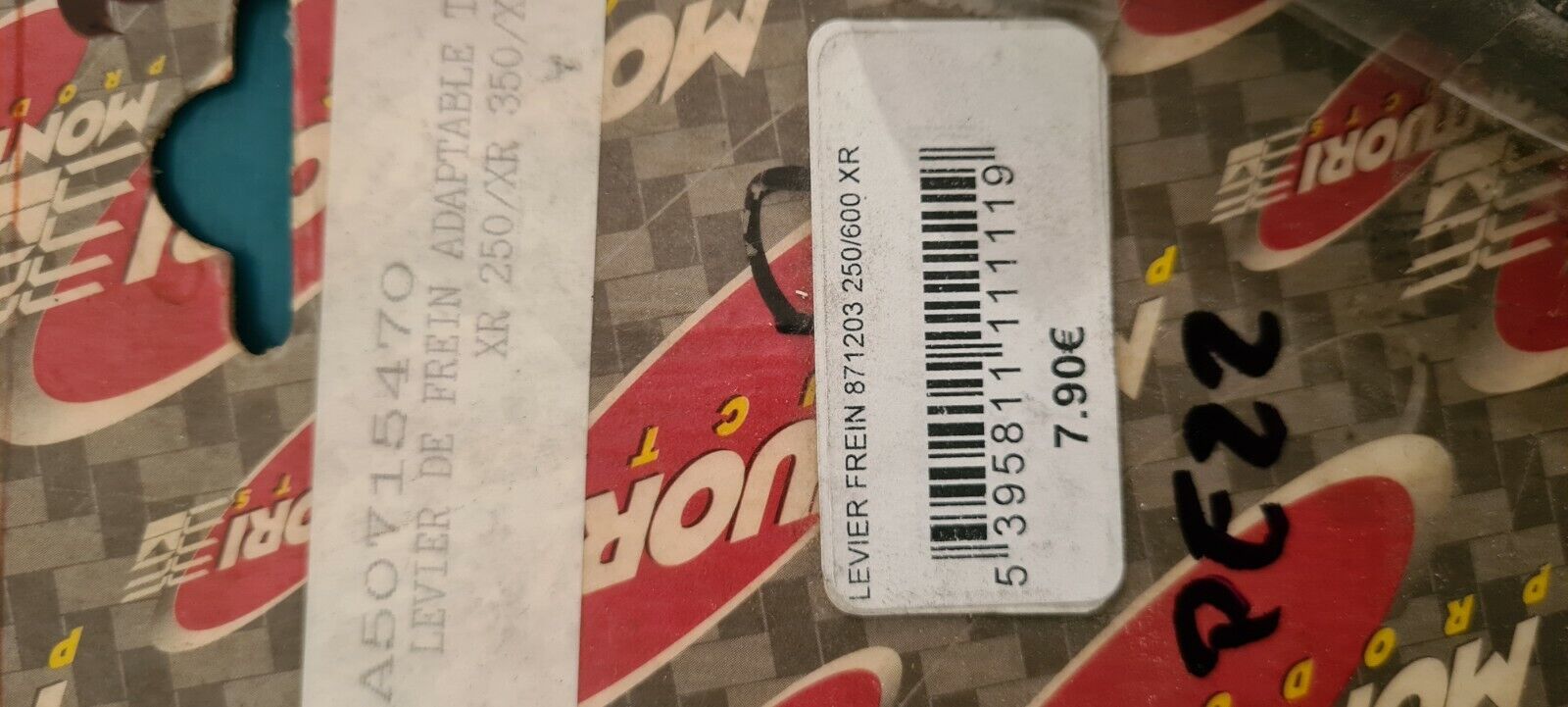 Levier  frein Xr 250.. voir détail sur photo 2 (code PE22)