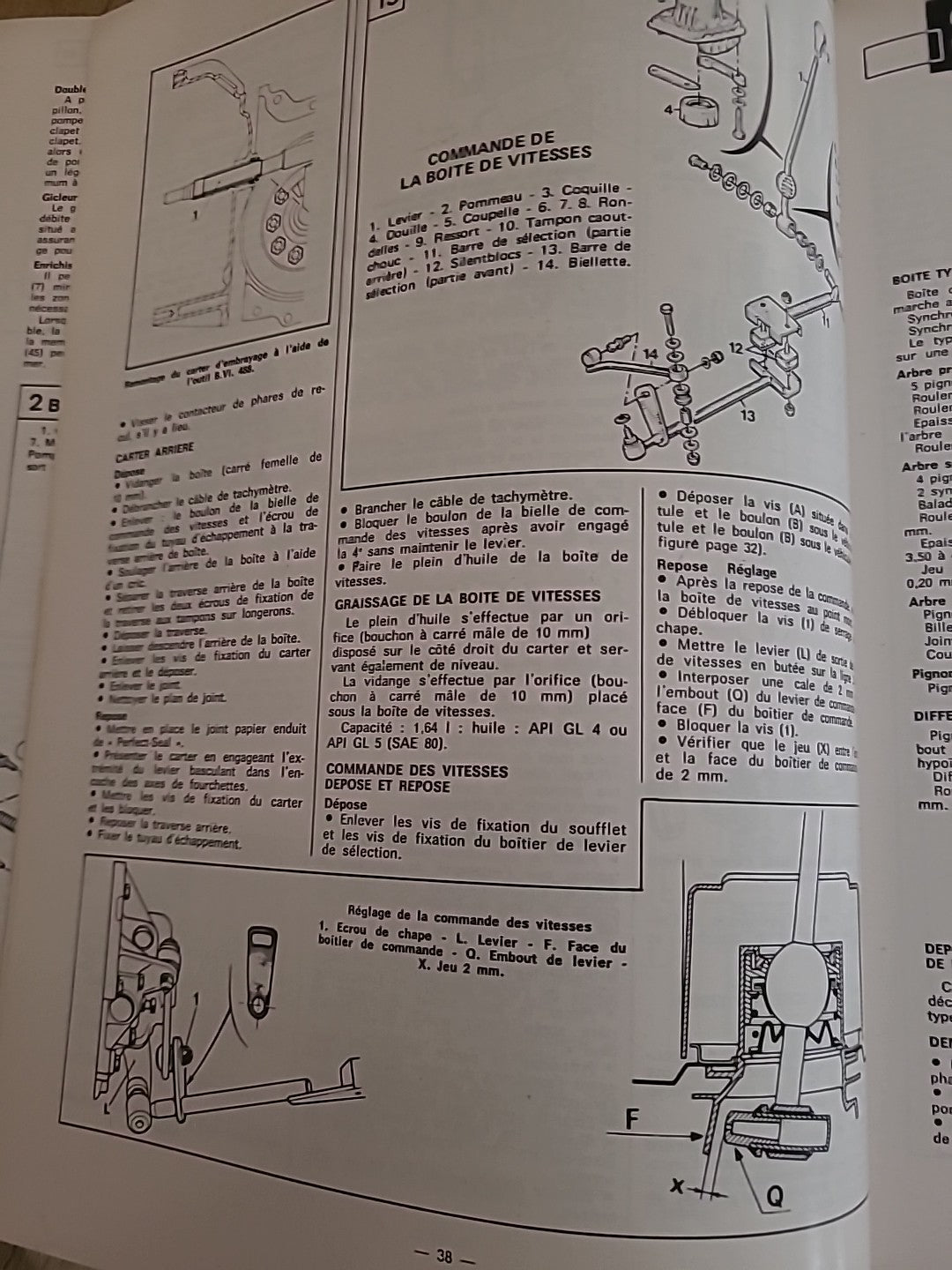Revue Technique Renault FUEGO RTA de 90 pages (Liv34)