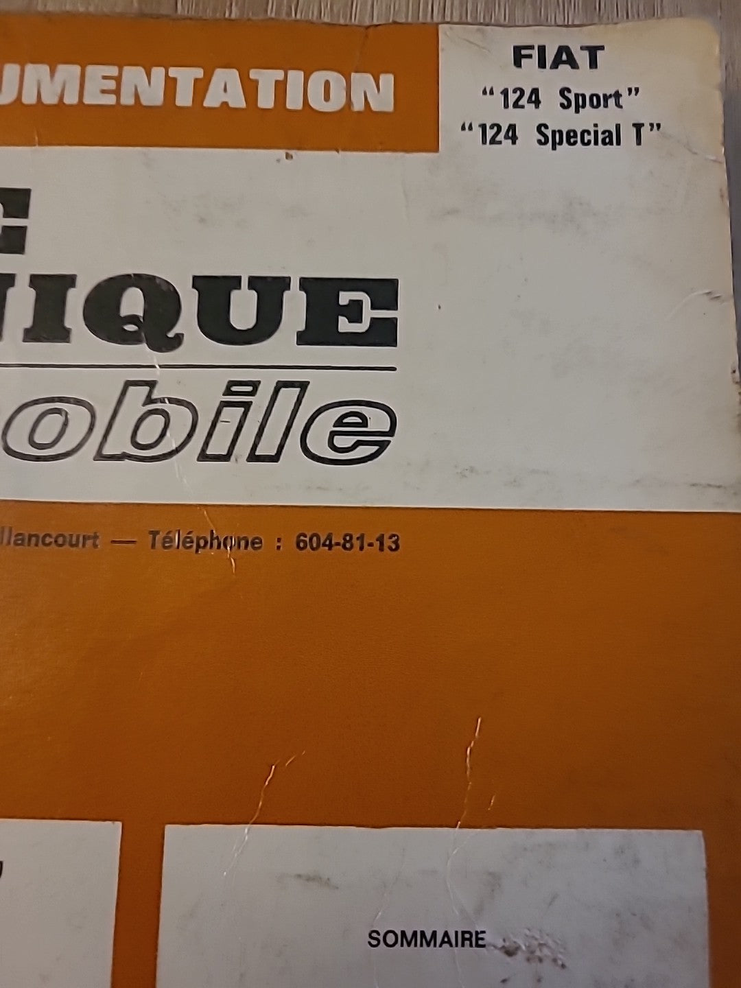 Revue Technique Auto FIAT 124 Sport Special T  RTA de 85 pages (Liv79)