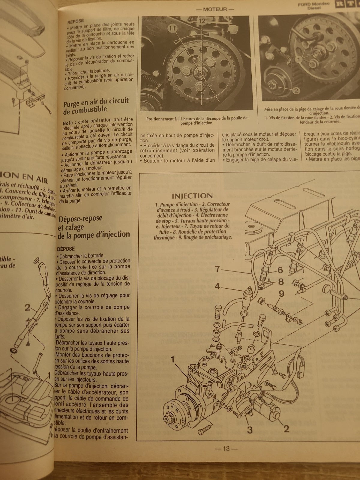 RTA Revue Technique Automobile Ford Mondeo Diesel 1995 (Liv204)