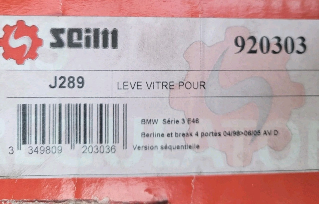 Remonte Leve Vitre BMW E46 Berline Brk Electrique Avd 3349809203036 (#AUT269)