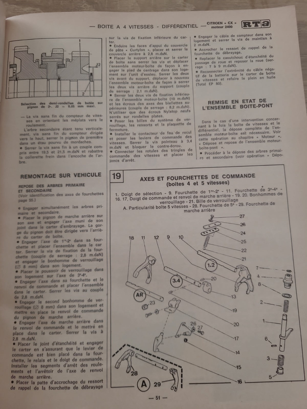 RTA Revue Technique Automobile Fiat 126 Citroën CX 1978 (Liv230)