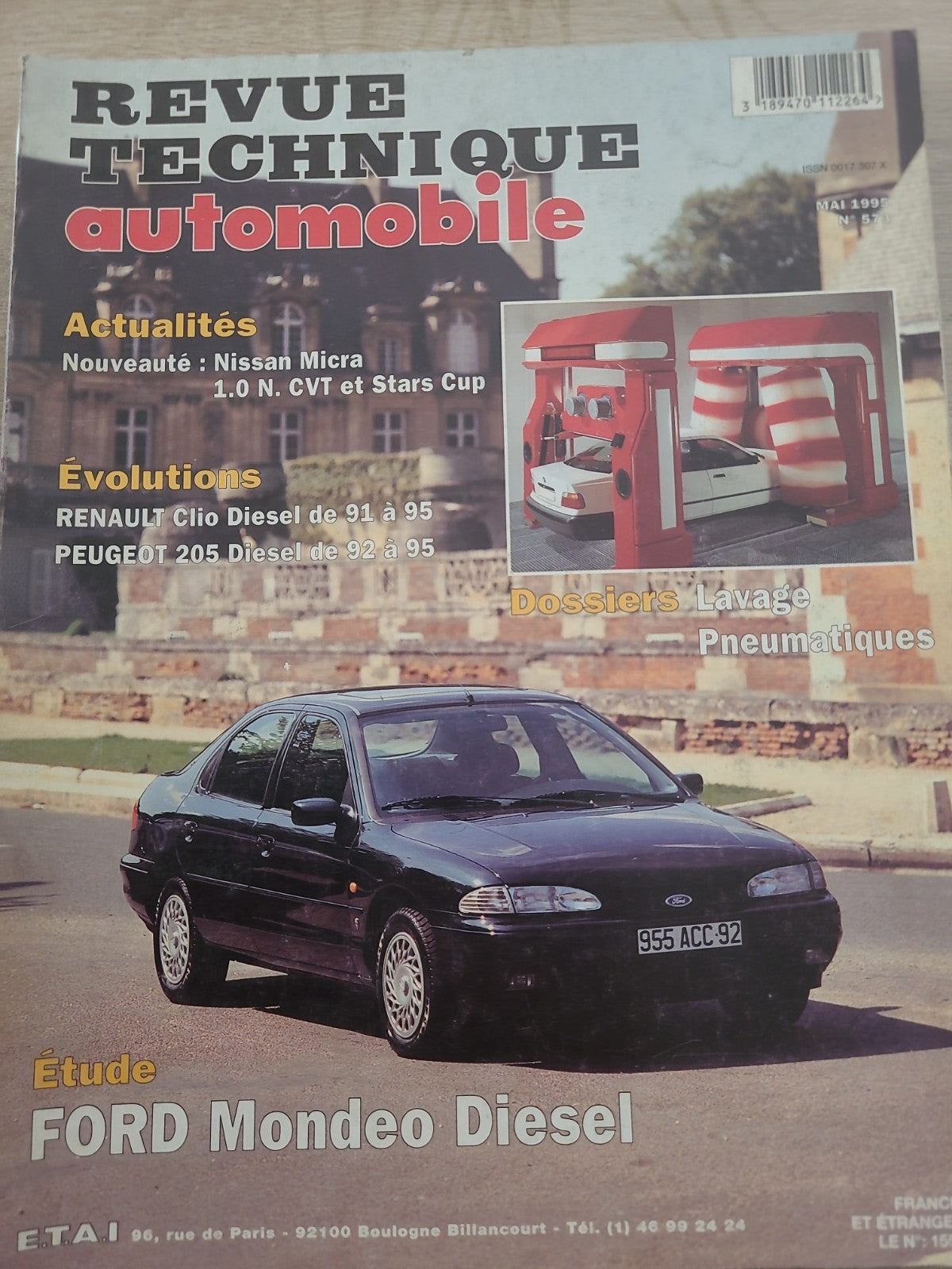 RTA Revue Technique Automobile Ford Mondeo Diesel 1995 (Liv204)
