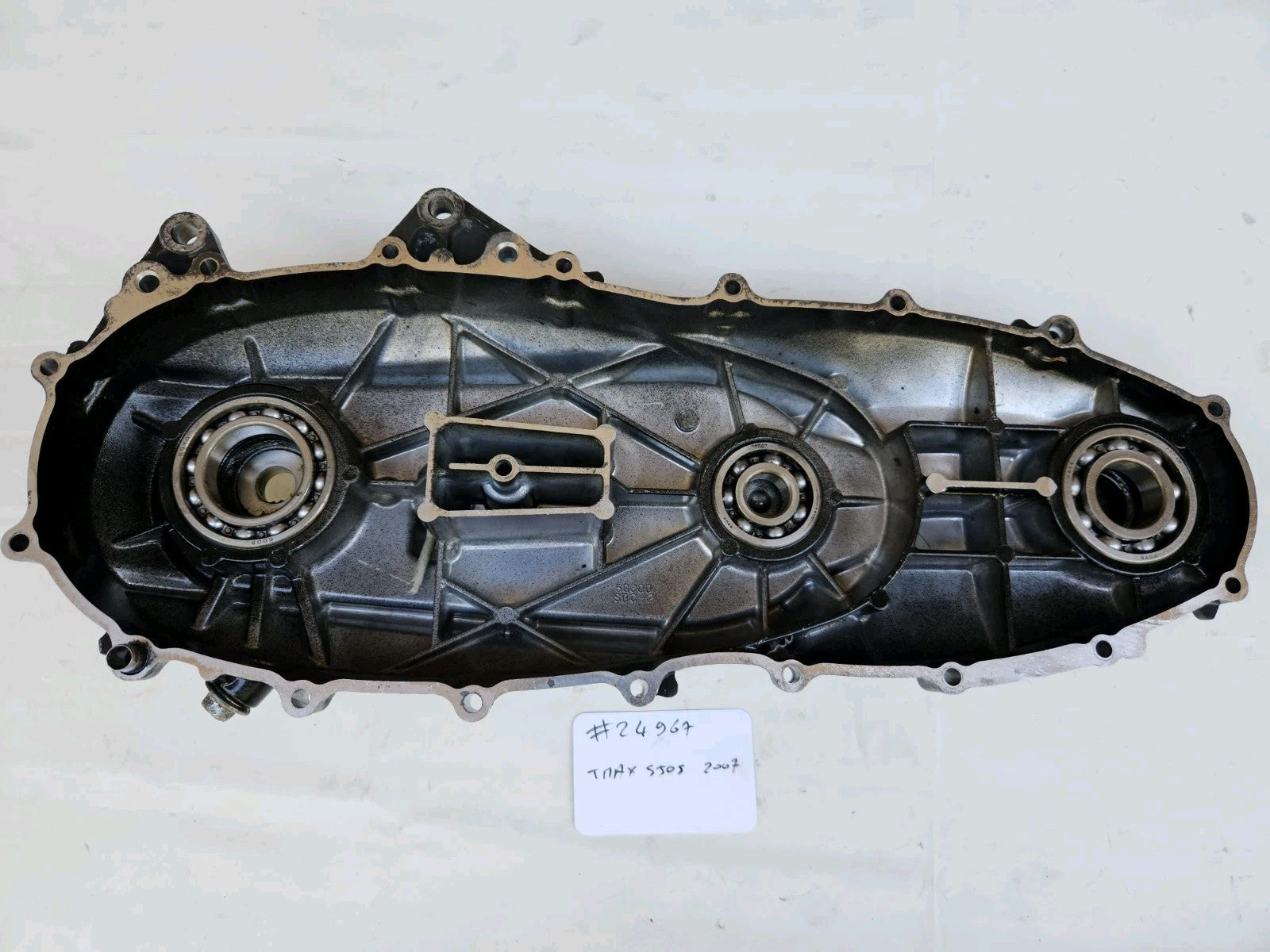 Carter Moteur Coté Transmission Boîte Yamaha 500 Tmax 2007 SJ05 (#24967)
