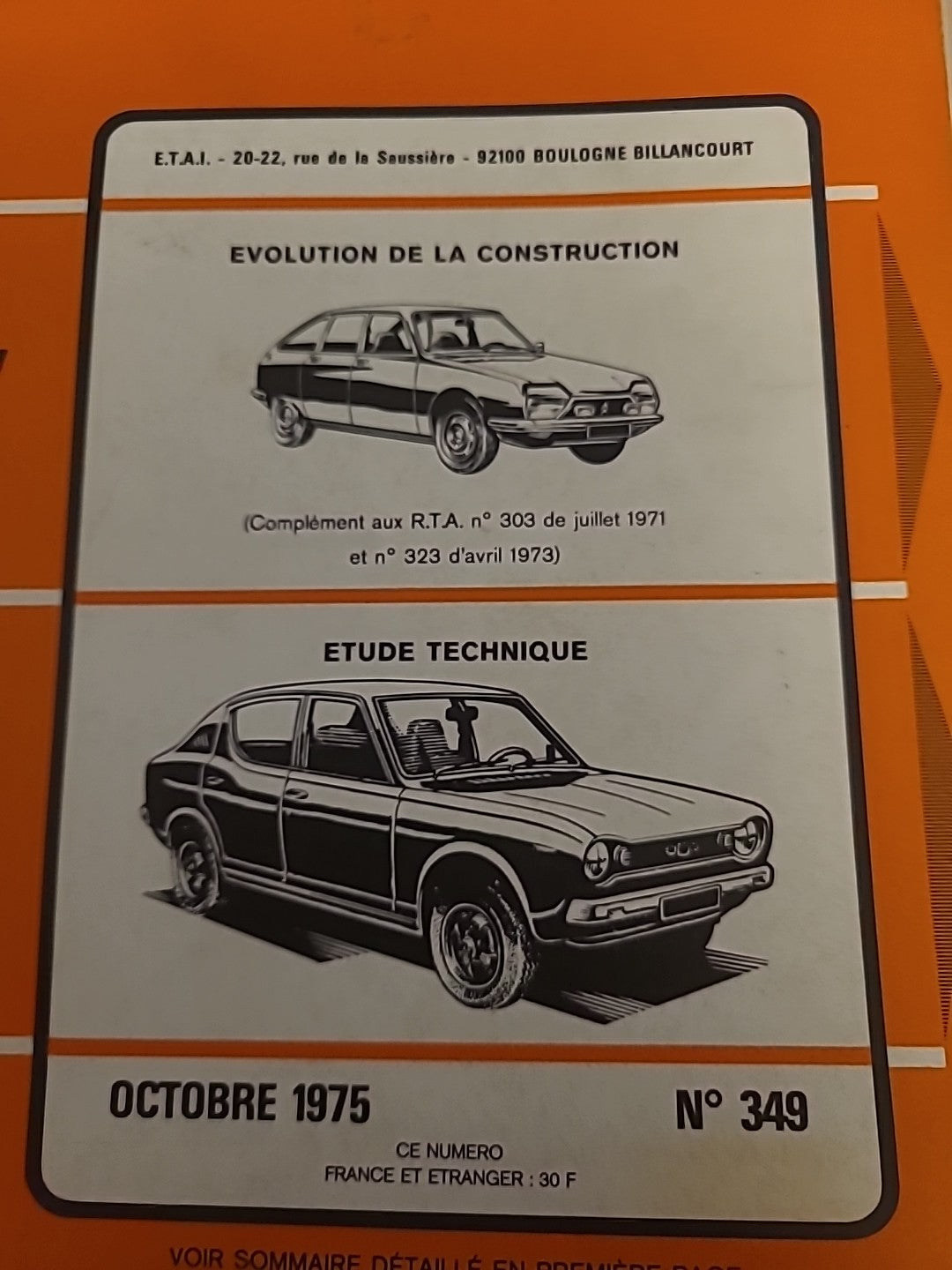 Revue Technique Auto Citroën GS Datsun 120 RTA de 154 pages (Liv107)