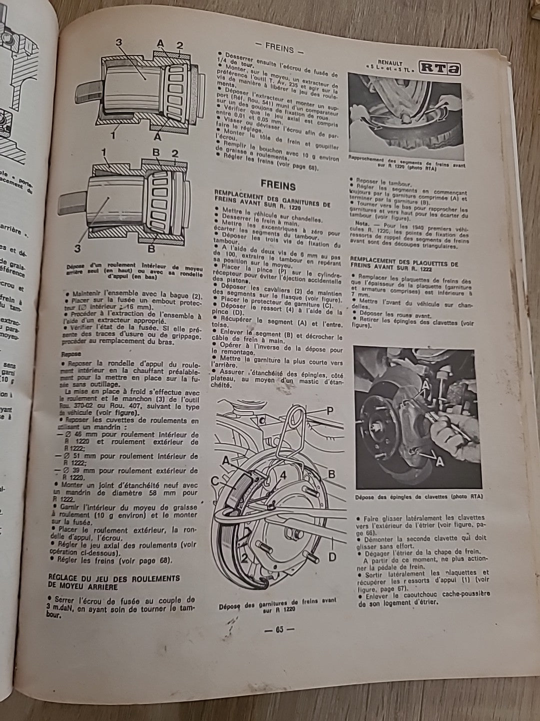 Revue Technique Renault 5  RTA de 148 pages (Liv33)