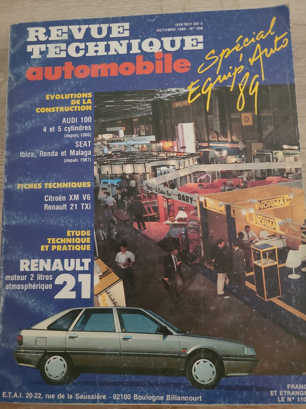 RTA Revue Technique Automobile Renault 21 1989 (Liv215)