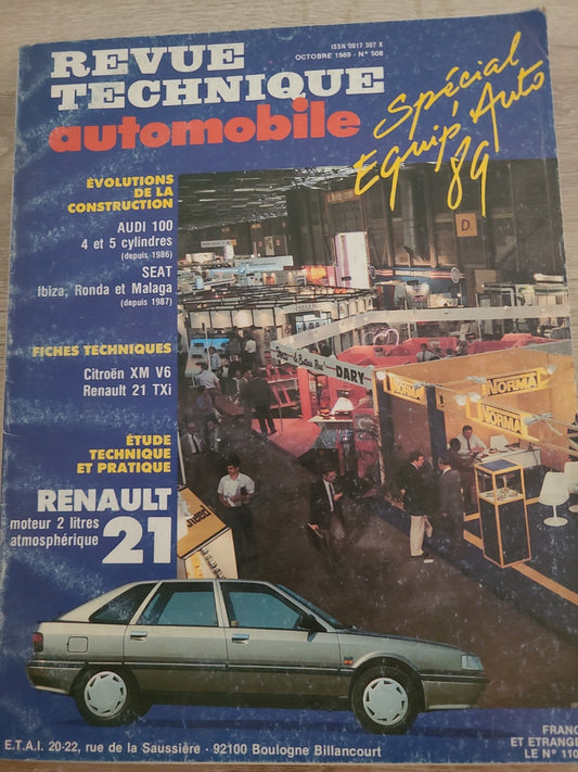 RTA Revue Technique Automobile Renault 21 1989 (Liv215)
