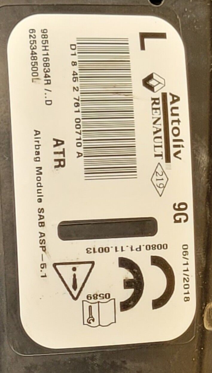 Renault clio 4 airbag de siege gauche voir ref  (Auto A)