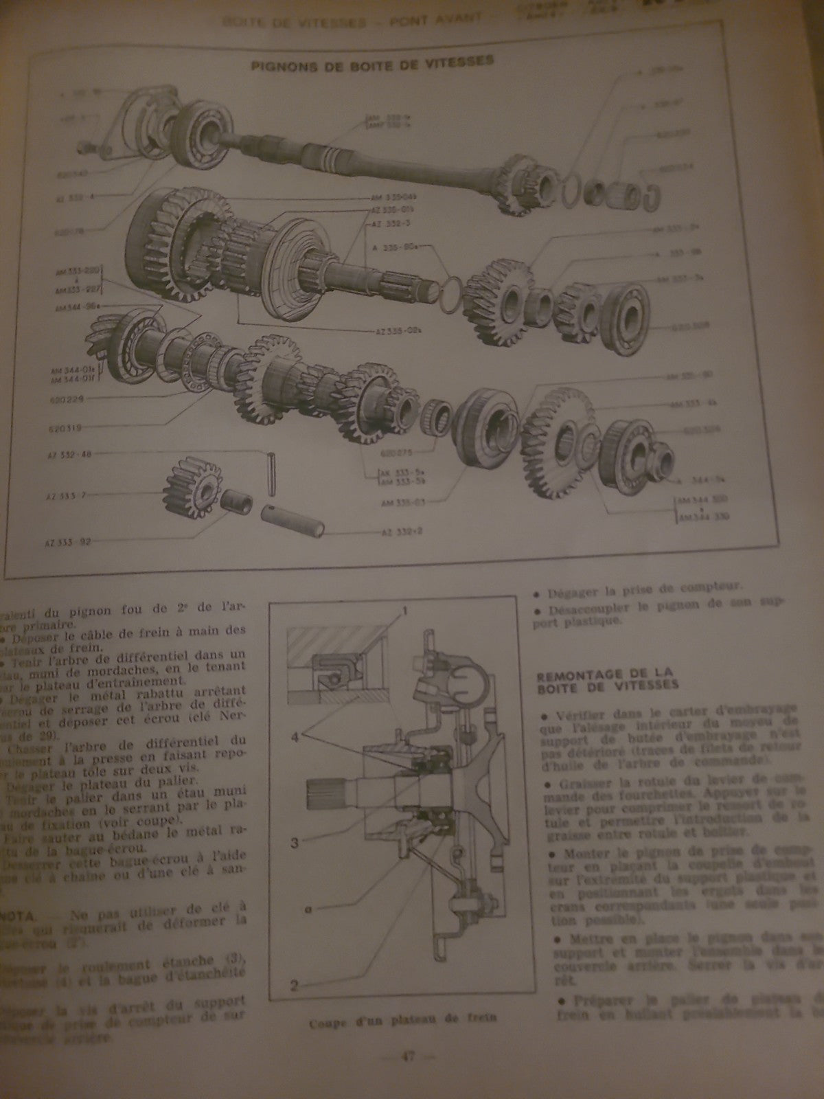 RTA Revue Technique Automobile Citroën Special Utilitaires  1969 (Liv247)