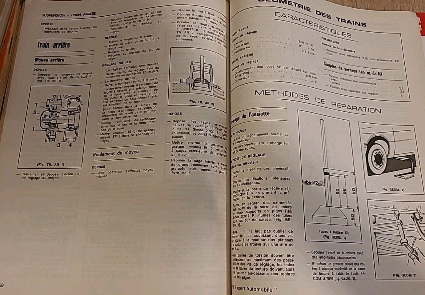 Revue Technique SIMCA 1307 1308 S Gt  RTA de 110 pages (Liv5)