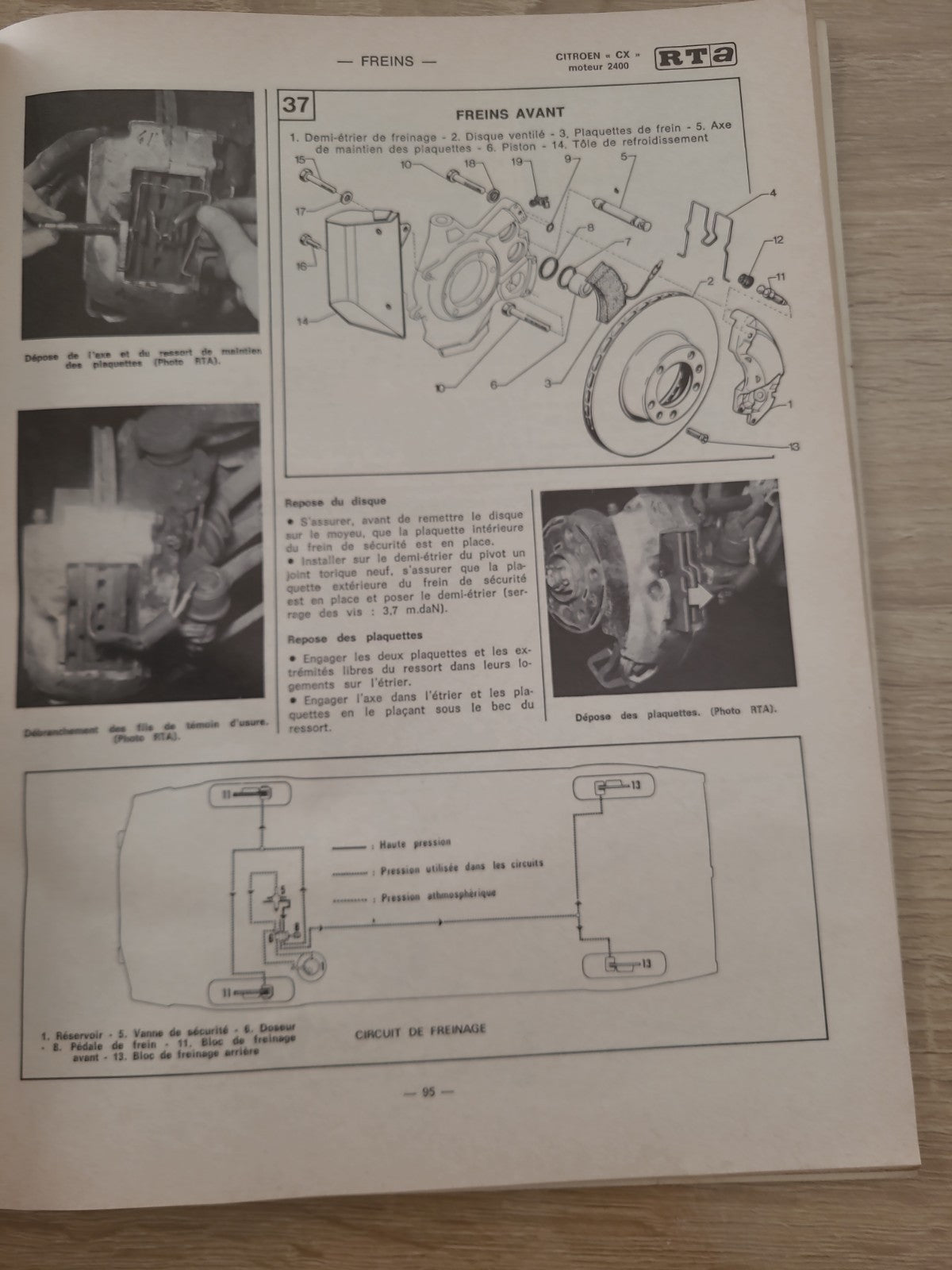 RTA Revue Technique Automobile Fiat 126 Citroën CX 1978 (Liv230)