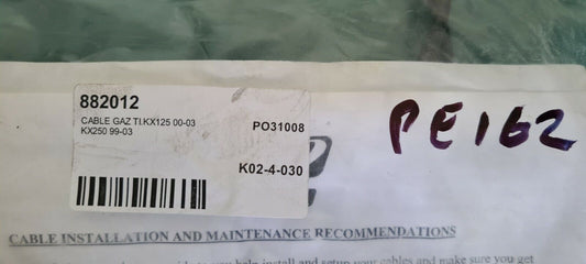 Câble de gaz 250 125 kx 2000 03 (code PE162)