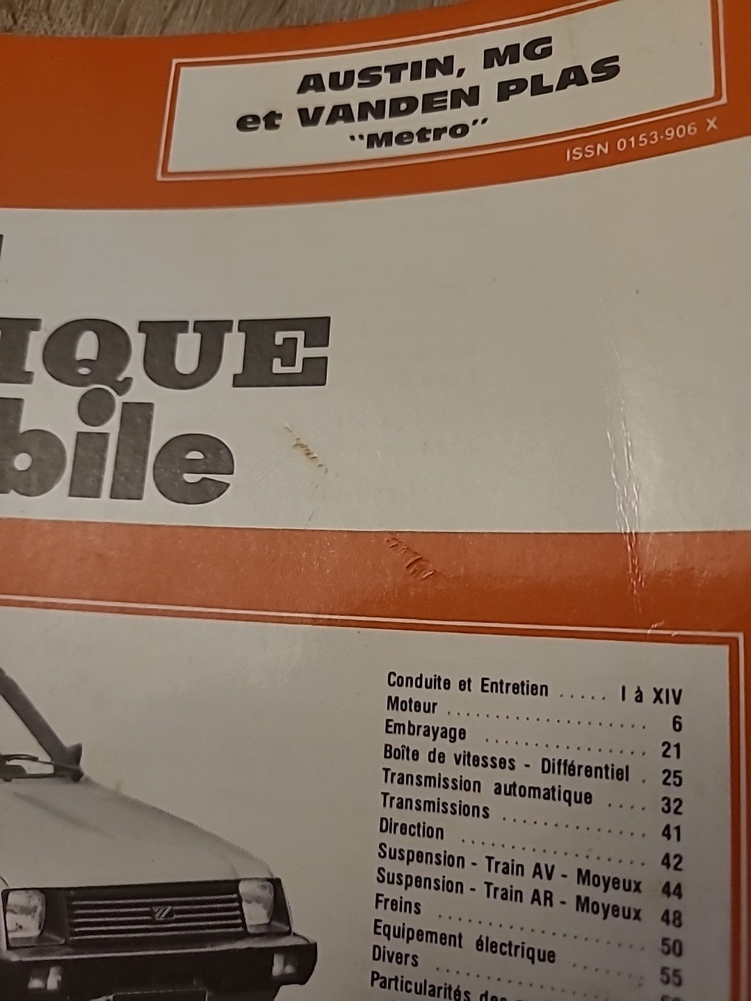 Revue Technique Auto AUSTIN MG METRO RTA de 78 pages (Liv87)