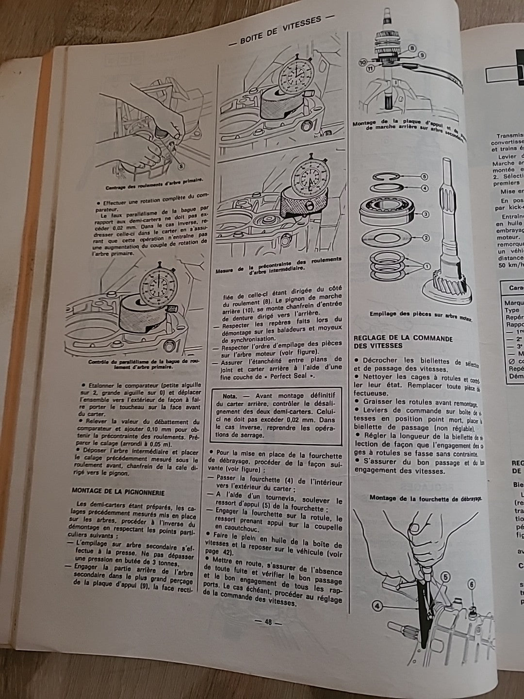 Revue Technique PEUGEOT 505 Gr Sr RTA de 123 pages (Liv40)