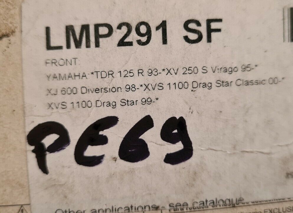 Plaquettes tdr dragstar voir fiche détail sur photo 2 (code PE69)