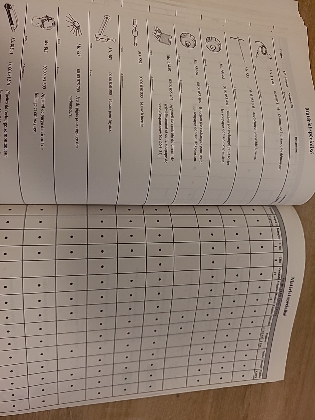 Collector Catalogue Outillage RENAULT 99 Tous Modèles 77 11 201 775 (Liv115)