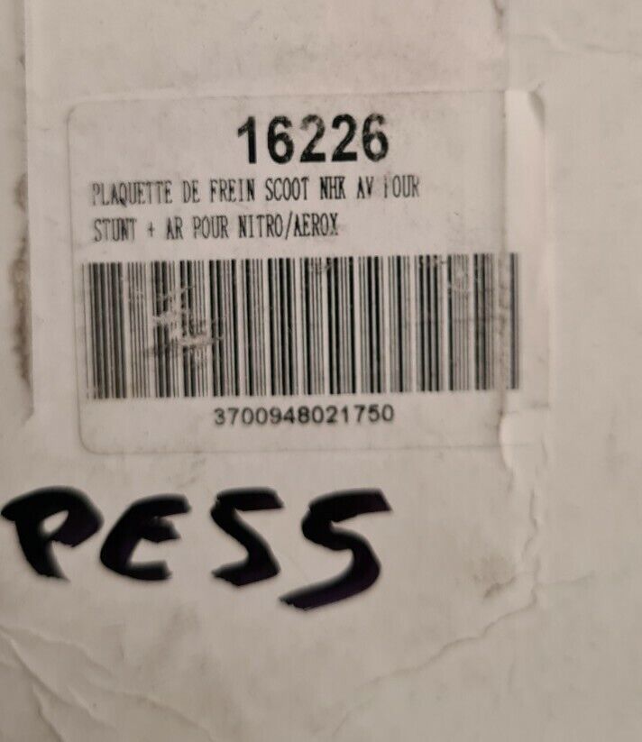 Plaquettes scoot stunt nitro.. voir fiche détail sur photo 2 (code PE55)