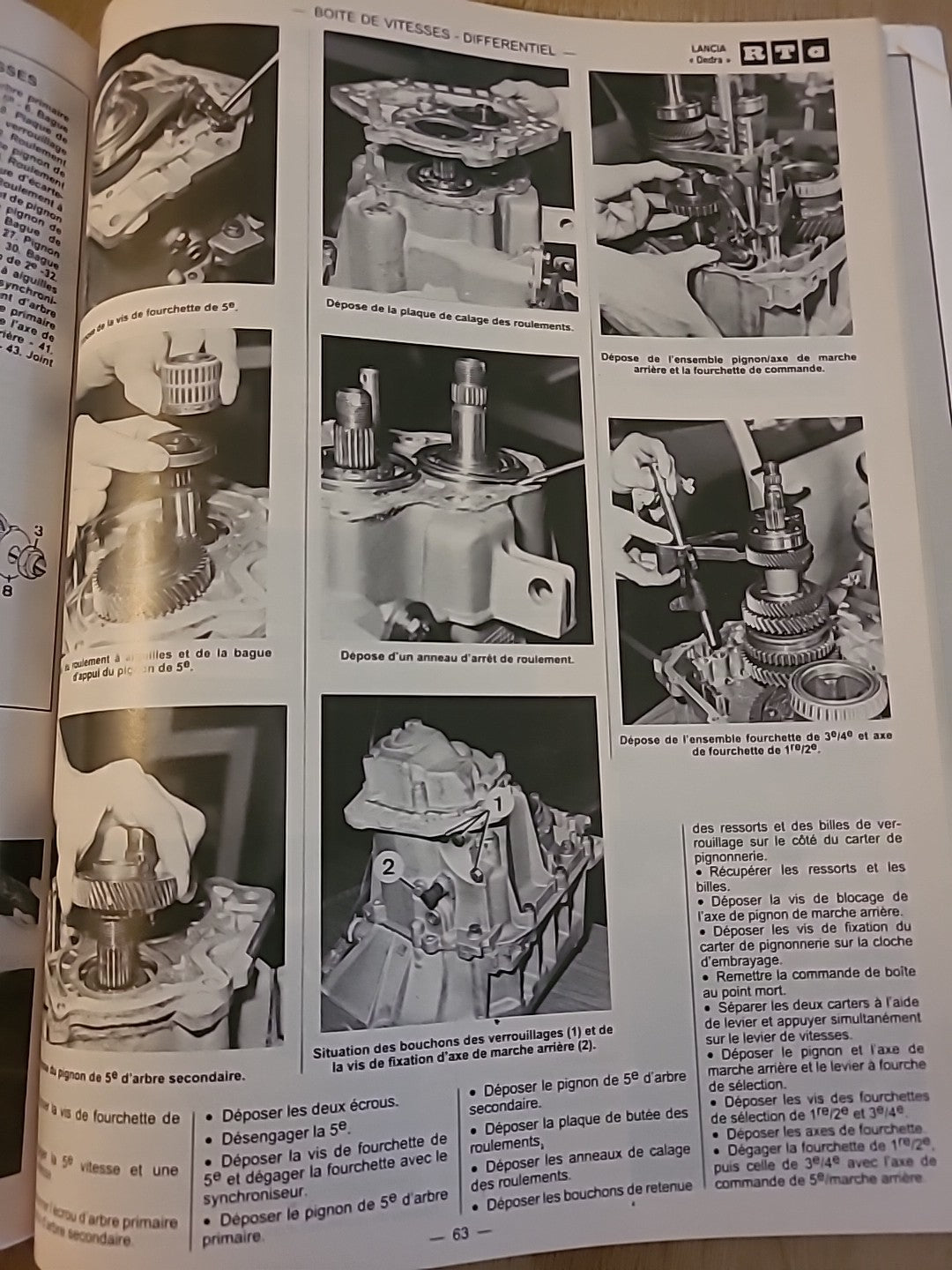 Revue Technique Auto LANCIA Dedra  RTA de 126 pages (Liv83)