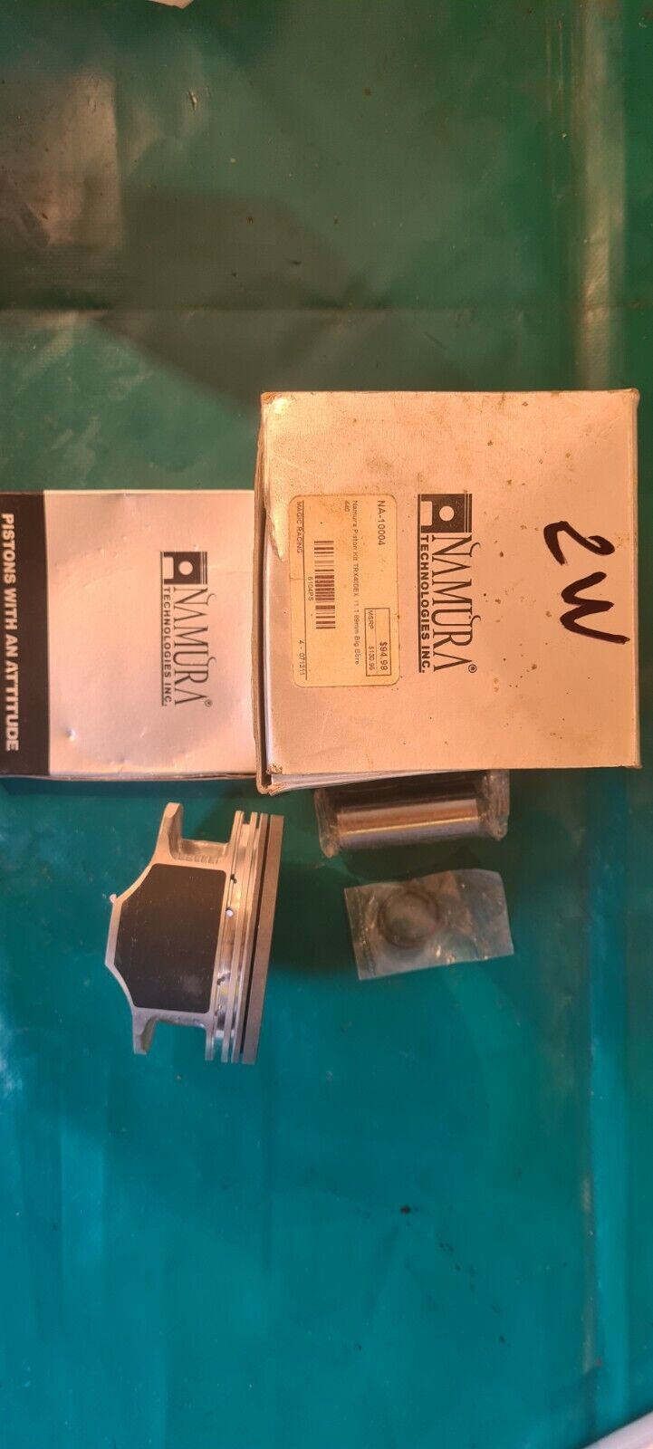 Kit piston avec segmentation 400trx  Honda voir photo pour annees (jo 2W)