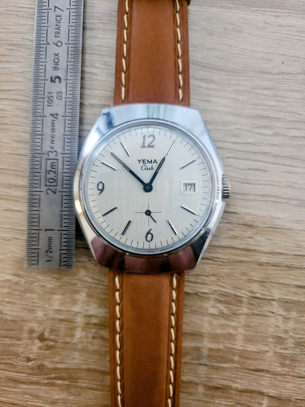 Superbe YEMA club mécanique ancienne Plongée Cuir Neuf (Bij 8)