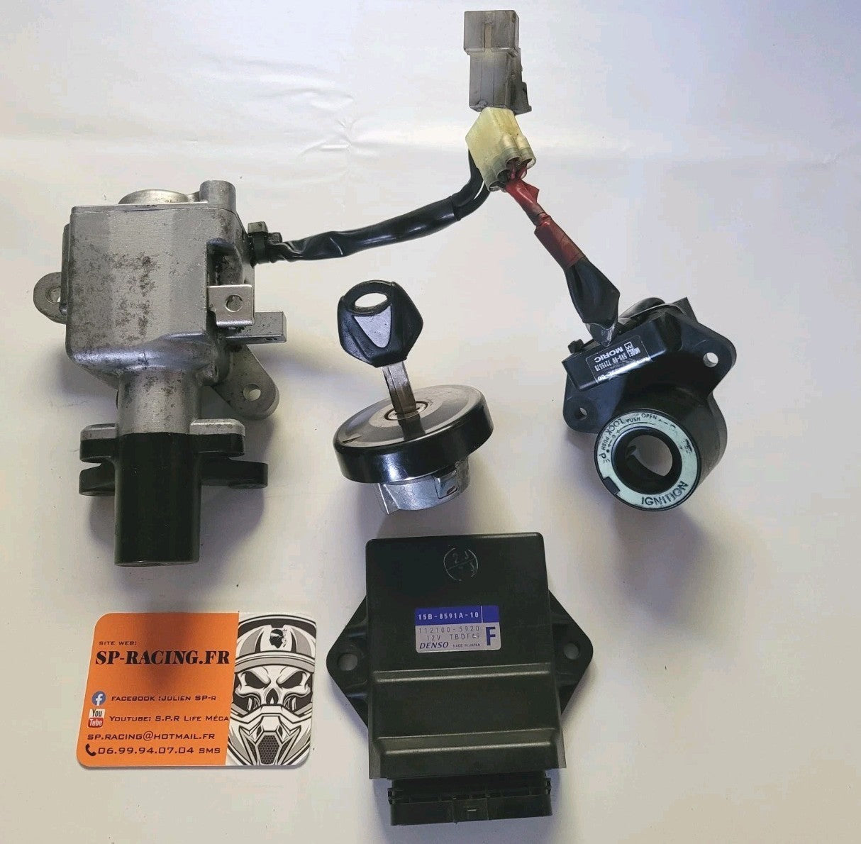 Kit Démarrage Clé Neiman Cdi Anneau Bouchon Yamaha T-MAX 500 2007 sj05 (#24706)