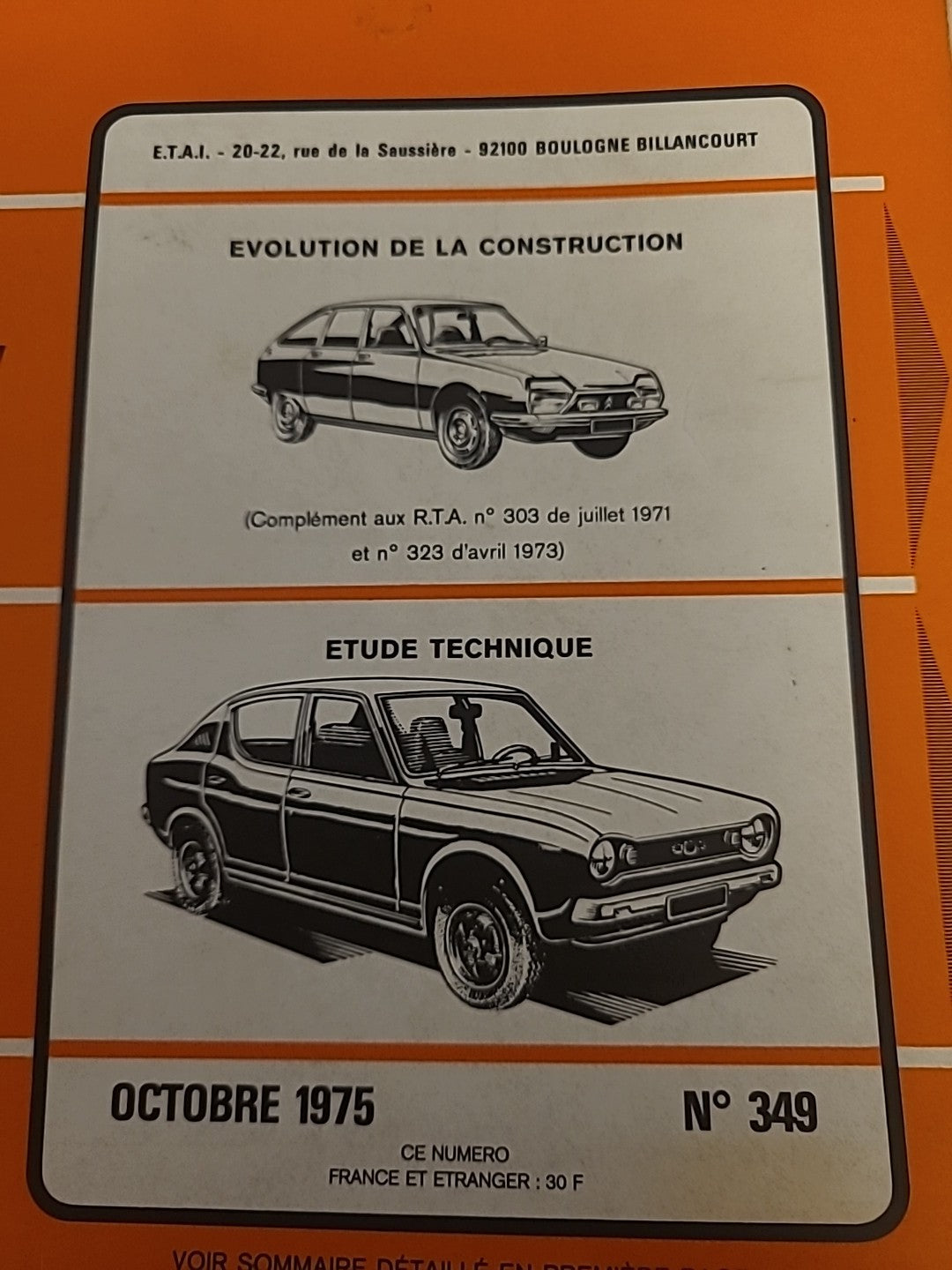 Revue Technique Auto Citroën GS Datsun 120 RTA de 154 pages (Liv107)