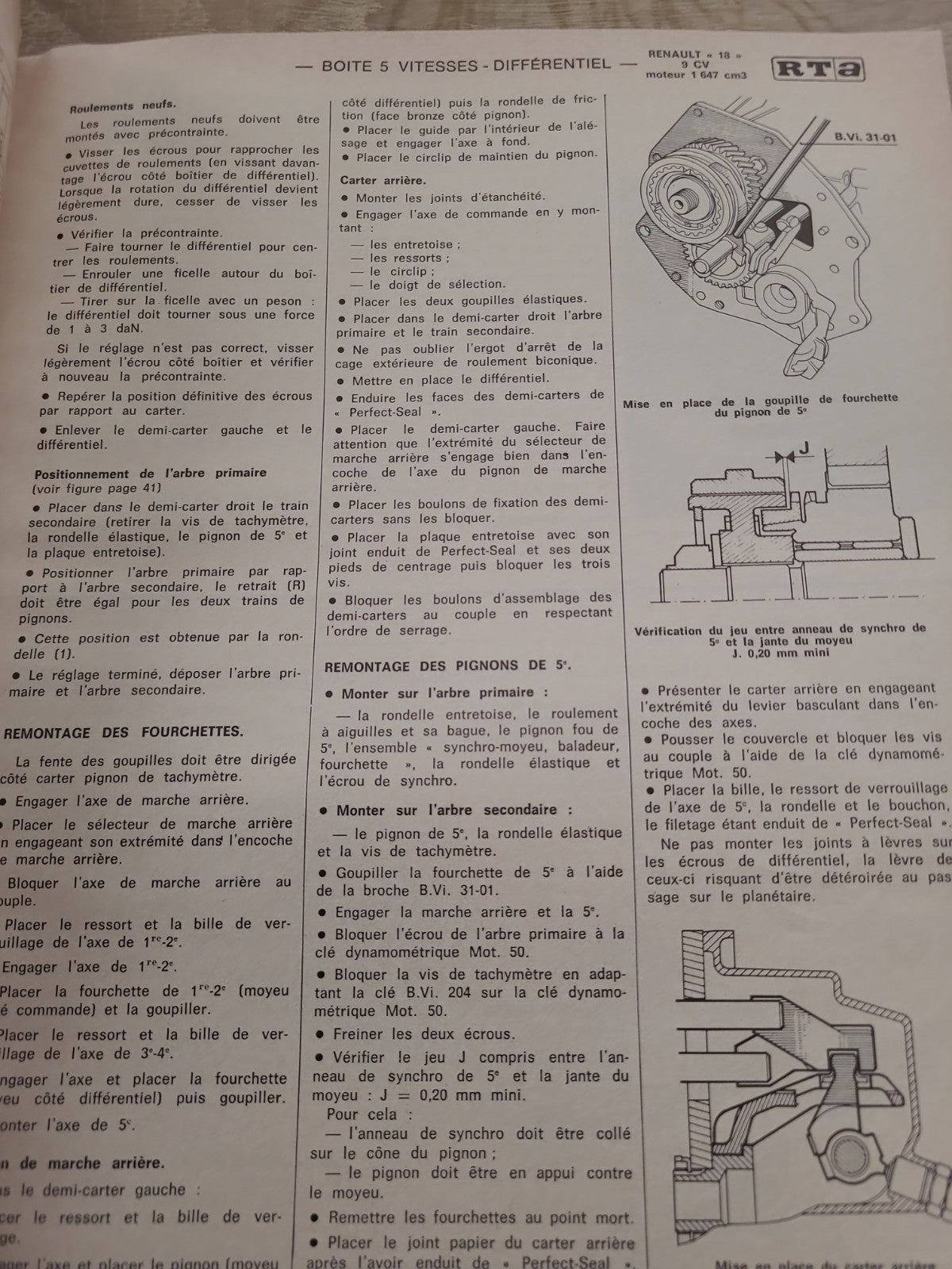 RTA Revue Technique Automobile Peugeot 504 D Renault 18 TS Gts 1978 (Liv162)