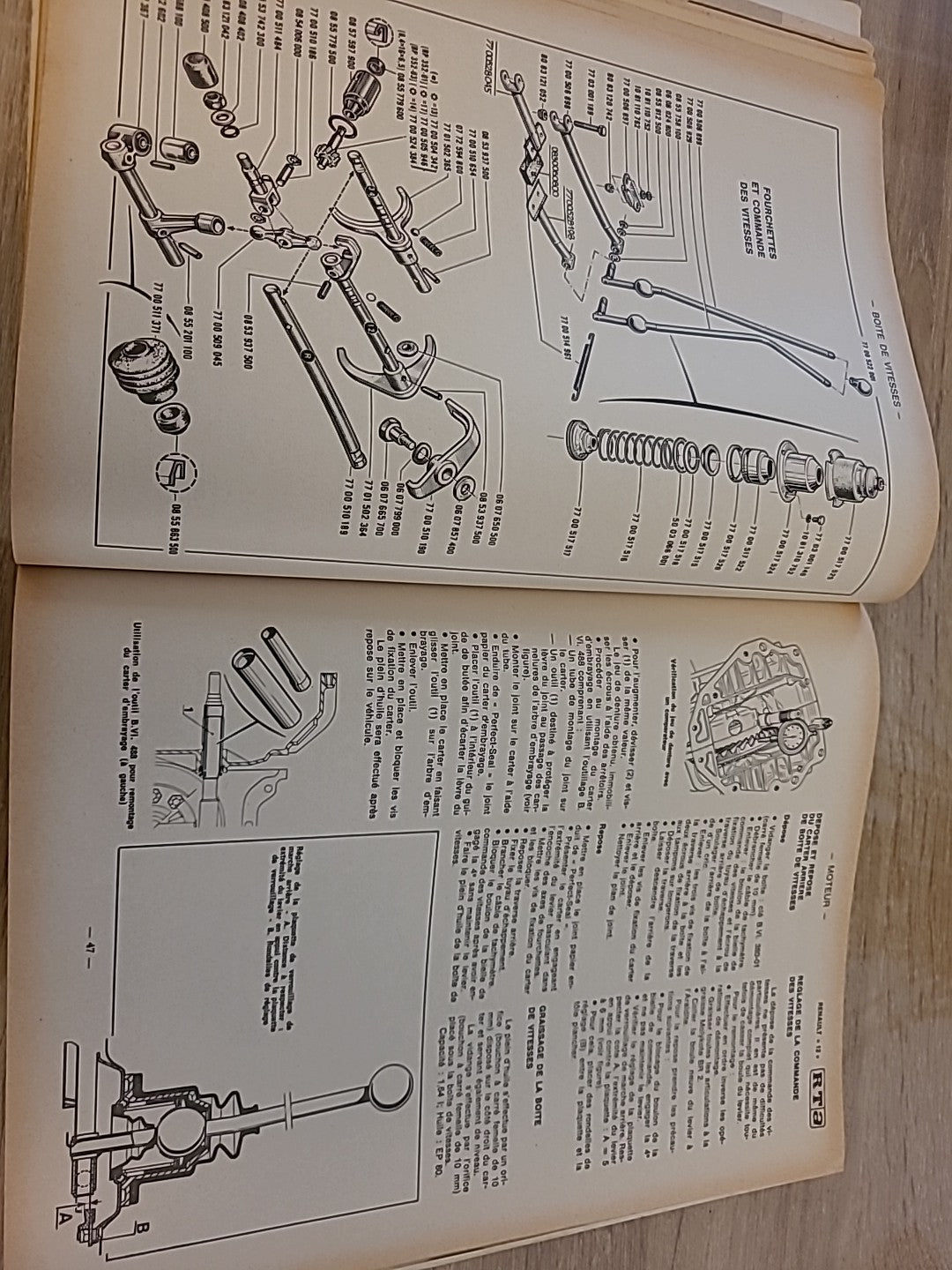 Revue Technique Auto Renault 12 Évolution 8 8s 10 RTA de 123 pages (Liv92)