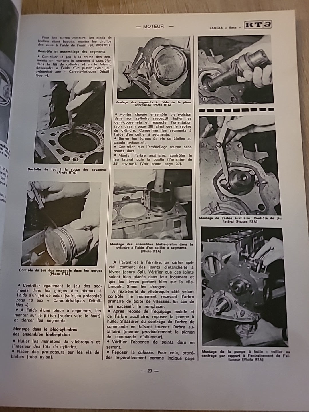 Revue Technique Auto LANCIA BETA TREVI RTA de 90 pages (Liv82)